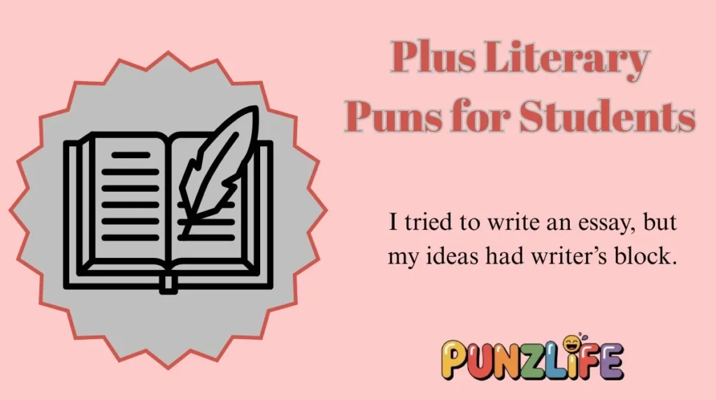 Plus Literary Puns for Students