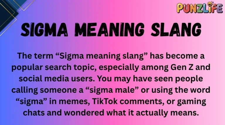 Sigma Meaning Slang
