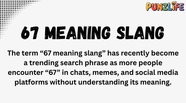 67 Meaning Slang