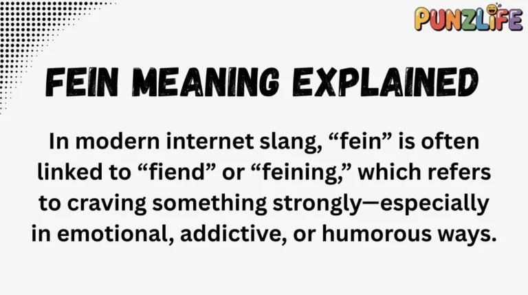 Fein Meaning Explained