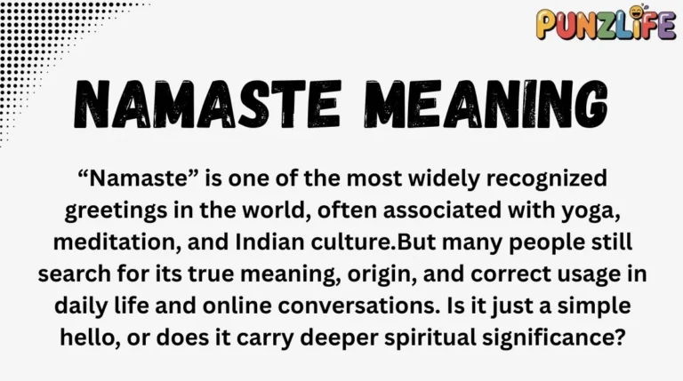 Namaste Meaning