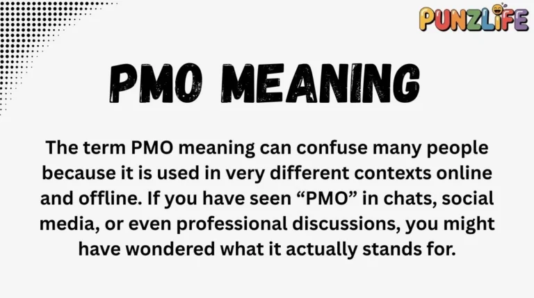 PMO Meaning