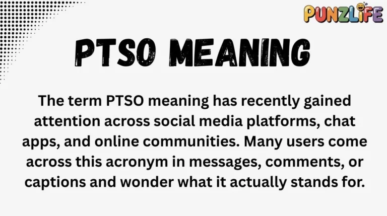 PTSO Meaning