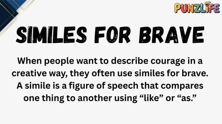 Similes for Brave