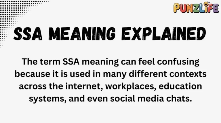 SSA Meaning Explained